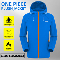 Veste softshell personnalisée, manteau coupe-vent d'extérieur, veste d'hiver, manteau de finition pour hommes
