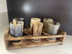 Vidrio de cuerno vikingo ecológico hecho a mano con materiales naturales perfecto para una experiencia de bebida auténtica - Product Image 5
