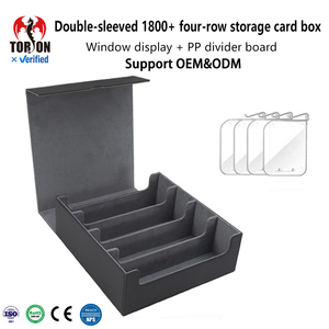   Caja de Almacenamiento de Juegos de Mesa Personalizada, Educativa, Portátil, de Cuero PU con Esquinas Cuadradas, Fabricante OEM para Caja de Cartas TCG - Product Image 1