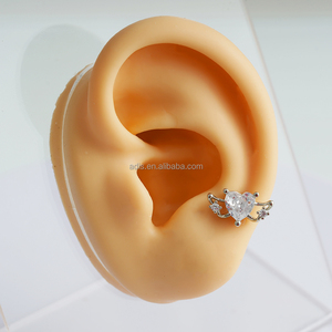 <span class=keywords><strong>Piercing</strong></span> Labret in Acciaio Inossidabile Lucidato a Specchio con Zircone, Gioiello per il Corpo 16G, Orecchino a Cuore da <span class=keywords><strong>Donna</strong></span> per Cartilagine, <span class=keywords><strong>Trago</strong></span> - Product Image 6