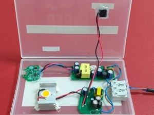 Tùy chỉnh tất cả các giải pháp điện tử chiếu sáng 4W tích hợp Nguồn điện + nút bảng đèn mờ Đèn bàn Giải pháp điện tử - Product Image 2