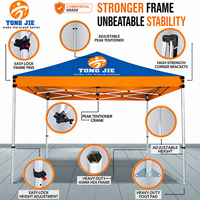 Tente extérieure 10x10ft 10x15ft, Tente Zelt ignifuge et imperméable, auvent personnalisé pour activités de marque et salons professionnels