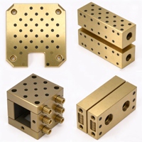Système pneumatique personnalisé, blocs de collecteurs en laiton usinés CNC de haute précision, distribution de fluides multi-ports non standard