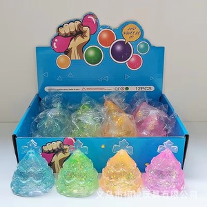 Glitter Snowman Squeeze Toy TPR <b>Squishy</b> Fidget Stress Relief Christmas Soft Toy for Kids Adults - Product Image 6