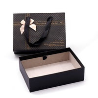 Boîte cadeau pour la Saint-Valentin, boîte d'emballage vide, boîte à chocolat vide à double couche blanche avec poignée et séparateur
