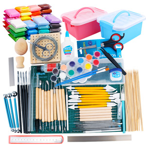 Clay Tool Kit Complete Set With Tools For <b>Polymer</b> Clay Sculpting And Craft Making DIY Art Supplies - Product Image 1