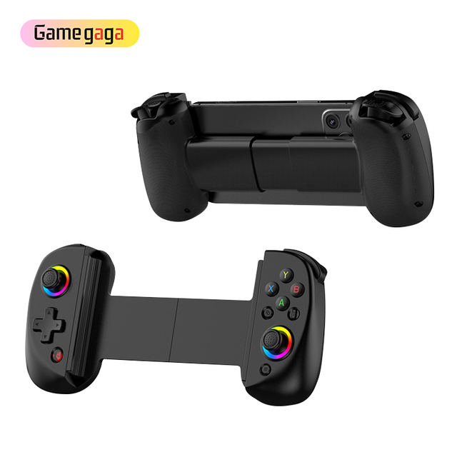 Ye BSP D8 Stretchable Game Controller RGB Light BT Telescopic Joystick Controller Mobile Phone Gamepad for Android Phone/PC/P3/