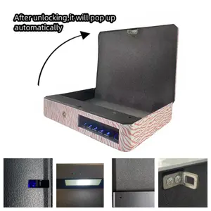 Full Steel Mini Gun Safe Box With Double Lock Fingerprint Mechanical Password Car Carry-On Mini Safes