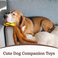 Jouet pour chien en peluche singe couineur, jouet interactif à tirer avec longues membres