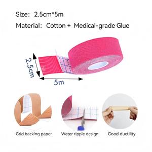 Bande de lifting facial <span class=keywords><strong>anti</strong></span>-<span class=keywords><strong>rides</strong></span> élastique, patch de kinésiologie pour le front, les yeux et le cou, respirant, soin de la peau, ruban de beauté pour le visage - Product Image 2