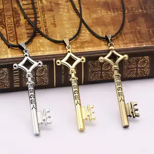 3 Colors Japanese Anime Attack on Titan Jewelry Metal Pendant Attack on Titan Necklace