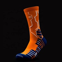 Chaussettes de cyclisme techniques - Antidérapantes, coussin en nid d'abeille, maille ventilée, haute élasticité pour le vélo de route/de montagne en plein air