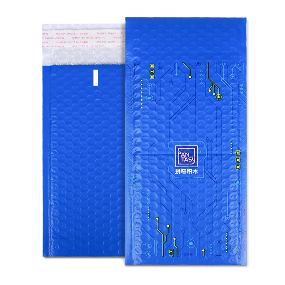 OEM Großhandel Small Bubble Shipping Bag Versand Bubble Pack Mailer Mailing Bags Blue Bubble Mailer