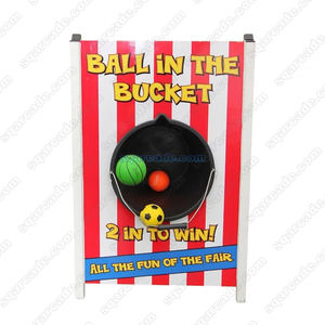 Boules de neige personnalisables dans un seau, jeux de carnaval, parc d'aventure en plein air avec un seau à balles, jeu de lancer dans un seau, fête foraine, prix du stand - Product Image 6