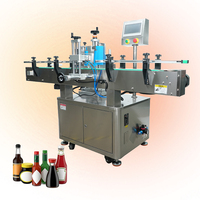 Machine d'étiquetage automatique de bouteilles de vin, applicateur d'étiquettes pour bouteilles rondes, pour ligne d'emballage des petites entreprises