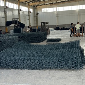 Kotak <span class=keywords><strong>Gabion</strong></span> Kawat Las Tiga Putaran Ukuran 1,5x1x0,5m Berlapis PVC, Keranjang Batu, Jaring Baja Heksagonal, Permeabilitas Tinggi, <span class=keywords><strong>Gabion</strong></span> DIY - Product Image 3