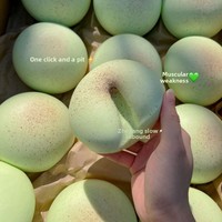 Jouet anti-stress en forme de melon Honeydew de Xiaohongshu du Zhejiang - Ultra-humide, super-doux, en plastique, emballé individuellement