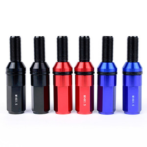 น็อตล้อ M14x1.5 อลูมิเนียมอัลลอย สีแดง น้ำเงิน ดำ สำหรับอัพเกรดล้อ ชุด 20 ชิ้น - Product Image 1