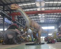 Dinosaure animatronique réaliste électrique Plateosaurus, modèle en silicone et caoutchouc fait main pour centres commerciaux, salles de jeux et expositions