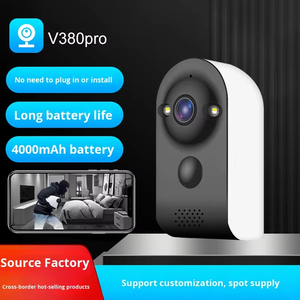 Mini Cámaras de Seguridad Inalámbricas <span class=keywords><strong>para</strong></span> Interiores, Alta Definición 3MP, Aplicación <span class=keywords><strong>V380</strong></span> <span class=keywords><strong>Pro</strong></span>, Monitoreo Remoto por Teléfono <span class=keywords><strong>Android</strong></span>/iOS, Cámara Inteligente WiFi - Product Image 2
