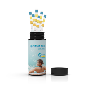 Bandelettes de test 6-en-1 pour spa et piscine, kit de test de la qualité de l'eau, <span class=keywords><strong>pH</strong></span> 6-9, résultats rapides, chlore, alcalinité, CYA, 50 bandelettes - Product Image 2