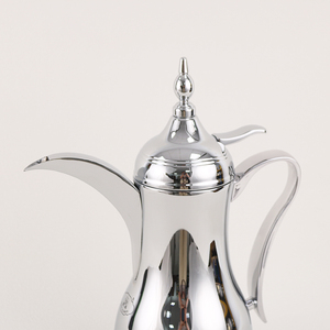 Carafe arabe traditionnelle RTS de 500 ml en acier inoxydable avec doublure intérieure en verre blanc - Product Image 2