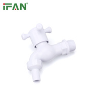 Échantillon Gratuit IFAN – Robinet d'Eau en Plastique, Matériaux de Plomberie PVC, Robinets PVC, Robinet d'Eau en Plastique 1/2 Pouce, Vanne de Robinet PVC