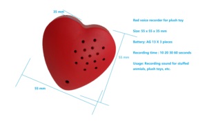 Thiết Bị Ghi Âm Giọng Nói Tròn Nhỏ 10 20 30 Giây Để Nói Chuyện Đồ Chơi - Product Image 2