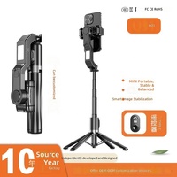 En stock UNIEAN Q31 stabilisateur de cardan portable stabilisateur de caméra pour Smartphone selfie stick trépied support à distance sans fil pour iPhone