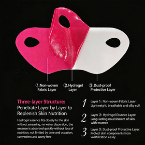 Masque liftant en V ODM OEM, lot de 5, pour éliminer le double menton, sangle amincissante en V pour le visage, <span class=keywords><strong>patch</strong></span> raffermissant en hydrogel pour le cou, pour femmes - Product Image 5