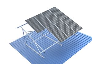 Sistema de montaje solar de inclinación multipilar con soporte de tierra de aluminio Componentes de techo de hojalata para instalación solar - Product Image 5