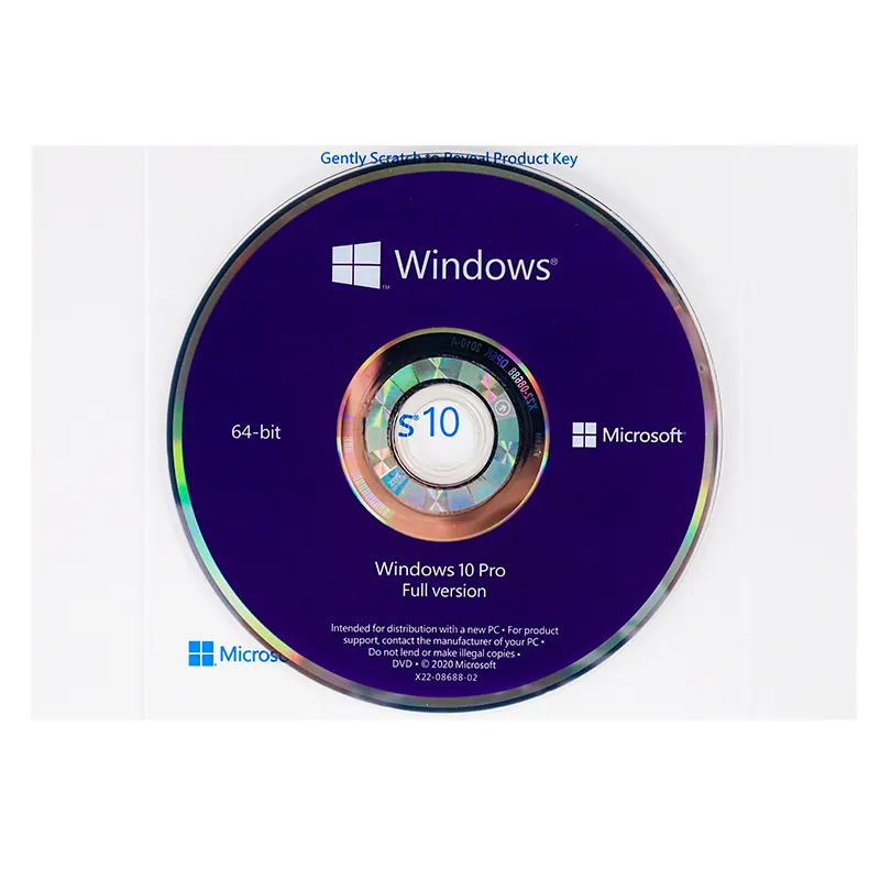 Win 10 Pro Oem Dvd Meerdere Talen, Online Activering, Win 10 Pro