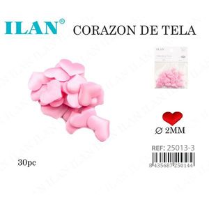 Coriandoli in tessuto a forma di cuore Ilan da 2 mm, 30 pezzi, per decorazioni artigianali - Product Image 3