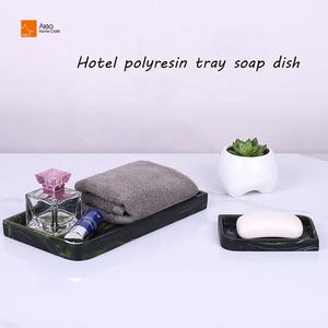 Aleo personalizzato fatto a mano eco-friendly in resina, Kit multifunzione per bagno, portasapone e cosmetici, espositore - Product Image 6