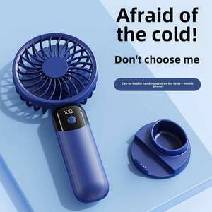 Nouveau ventilateur USB portatif, mini ventilateur électrique pliable en plastique, batterie 500mAh, faible bruit 30-34dB. Véhicules de bureau - Product Image 6