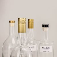 Bouteilles de liqueur rectangulaires givrées de 500 ml et 750 ml pour brandy, vodka et tequila – Vente en gros