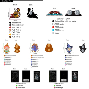 Promosi OEM pin kucing Kawii kartun Lapel hewan logam Enamel keras kustom - Product Image 4