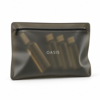 Sacs à fermeture éclair noirs givrés imperméables, emballage écologique pour vêtements, pochette en plastique refermable, impression sérigraphique