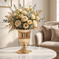 Vase à fleurs Décoration d'intérieur en métal Centres de table de mariage Décorations de table Coffrets cadeaux Coffret cadeau de luxe Artisanat