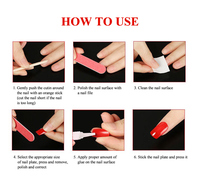 Colle à ongles forte WBG 2g 3g 7g 10g en petit tube avec logo personnalisé, séchage rapide, colle adhésive pour feuilles de nail art, gel adhésif