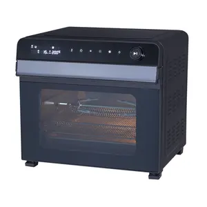 Freidora de aire eléctrica para cocina doméstica de 1500W, horno de 22/28L, tostadora de convección de pan para panadería, horno familiar para encimera, horno CB ETL
