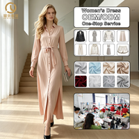 Berühmte Marken kleidung Kostenlose Probe Hochwertige Damen bekleidungs hersteller Custom Wholesale Ladies Maxi Casual Dress Factory