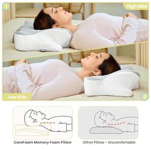 Oreiller ergonomique orthopédique en mousse à mémoire de forme pour le soutien cervical, personnalisé pour soulager les douleurs aux épaules et au cou - Product Image 5