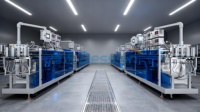 Machine de remplissage et de scellage de sachets horizontaux à grande vitesse pour boissons gazeuses coréennes, concentré de café, jus de fruits liquides, purée, sachet