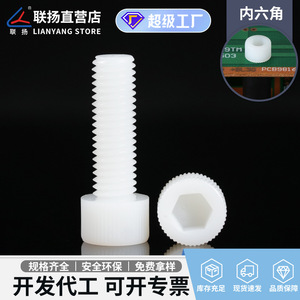 สกรูหัวจมไนลอน Lianyang เมตริก Pa66 เกรดธรรมดา 8 มาตรฐาน - Product Image 5