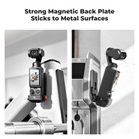 Cadre d'extension magnétique K&F Concept pour DJI Osmo Pocket 4P/4/3, cage de protection en alliage d'aluminium avec conception à dégagement rapide