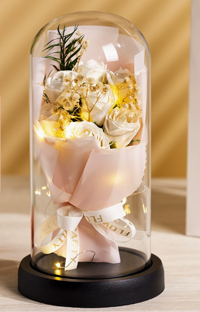 7 pink roses-acrylic