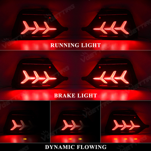 ไฟสะท้อนแสงกันชนหลังสำหรับ Honda Civic Hatchback Type R ปี 2016 2017 2018 2019 2020 2021 พร้อมไฟเลี้ยว จากโรงงานโดยตรง - Product Image 3