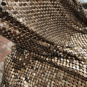 Kain jaring aluminium logam bentuk persegi fleksibel untuk tirai dekorasi - Product Image 6