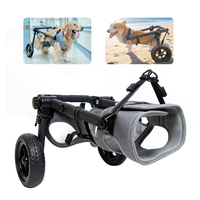 Fauteuil roulant réglable pour chien en alliage d'aluminium, chariot de rééducation pour animaux de compagnie, cadre de soutien léger, aide à la mobilité pour chiens blessés